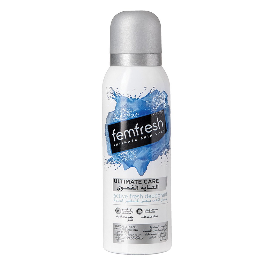Femfresh Ultimate Care Active Fresh Intimate Deodorant Spray 125 mL