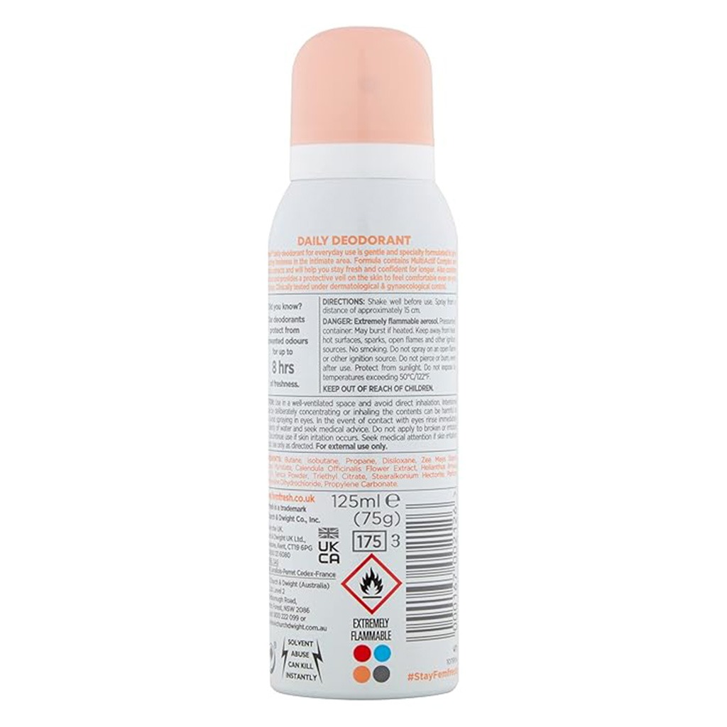 Femfresh Everyday Freshness Intimate Deodorant Spray With Calendula & Silk Extracts 50ml 