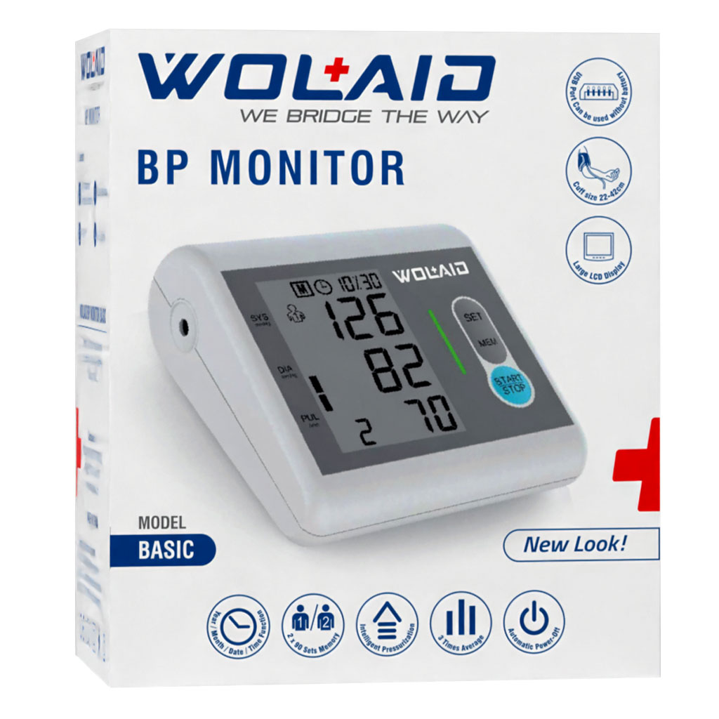 Wolaid Basic Fully Automatic Upper Arm Blood Pressure Monitor