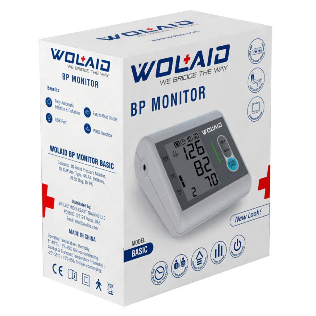 Wolaid Basic Fully Automatic Upper Arm Blood Pressure Monitor