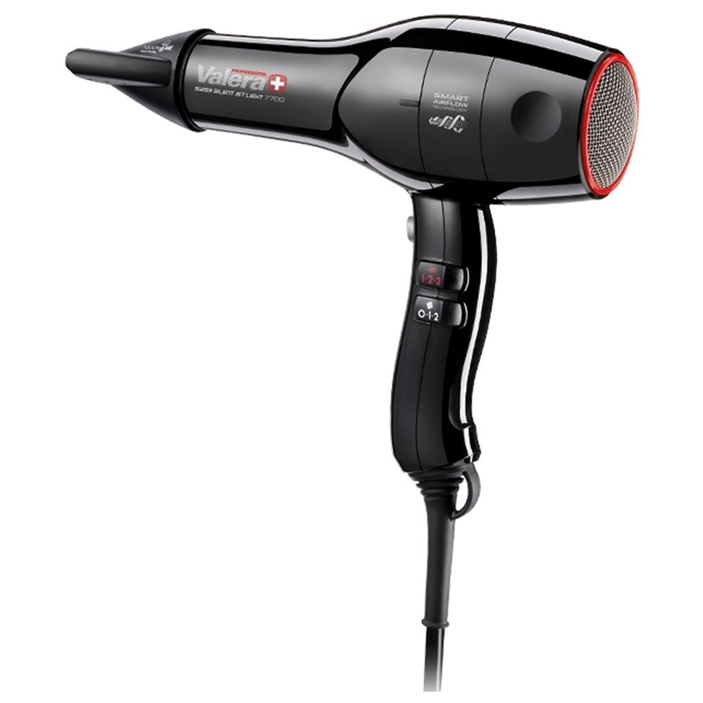 Valera Swiss Silent Jet 7700 2000W Light Hair Dryer Black 585.1