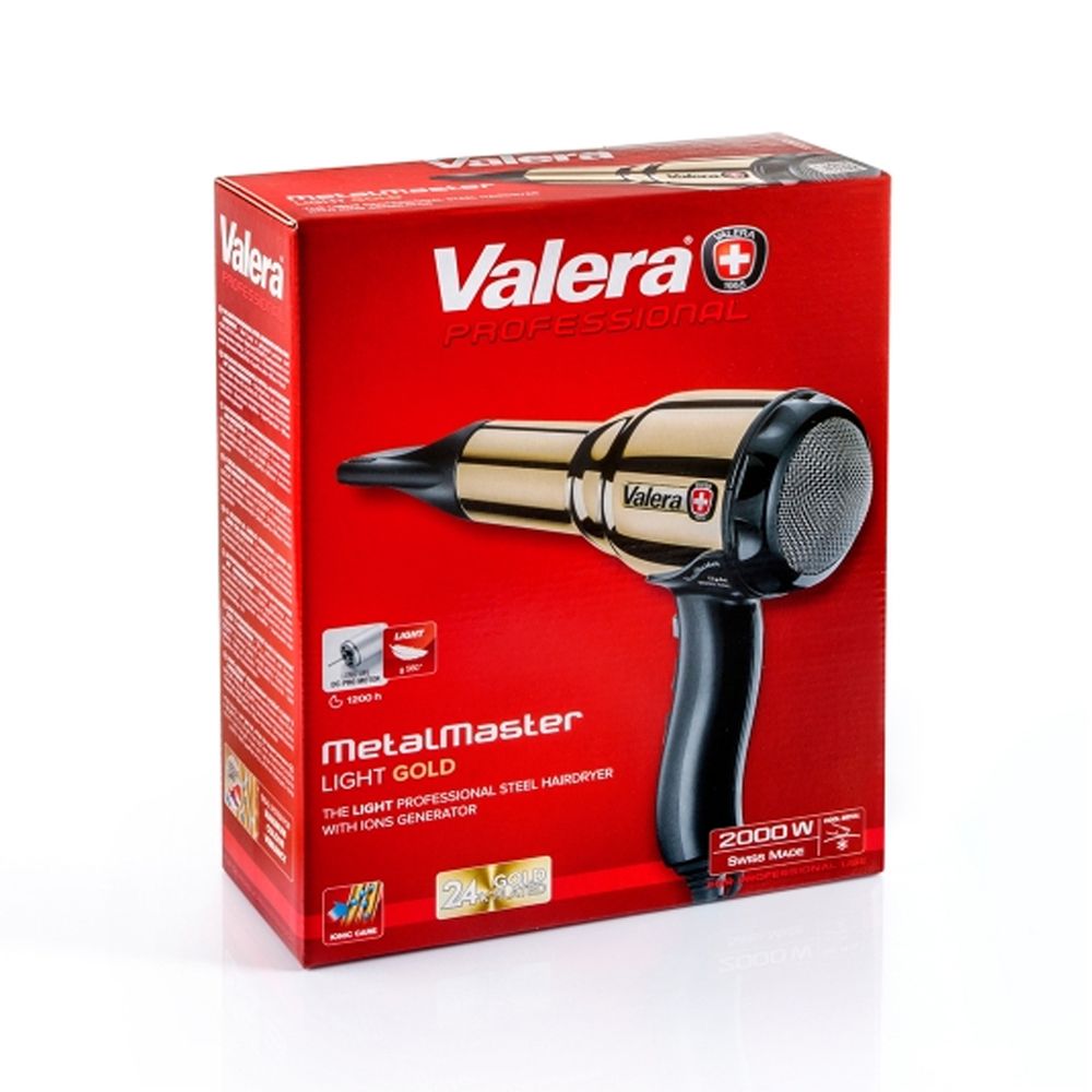 Valera Metal Master Light 2000W Gold Hair Dryer 584.01