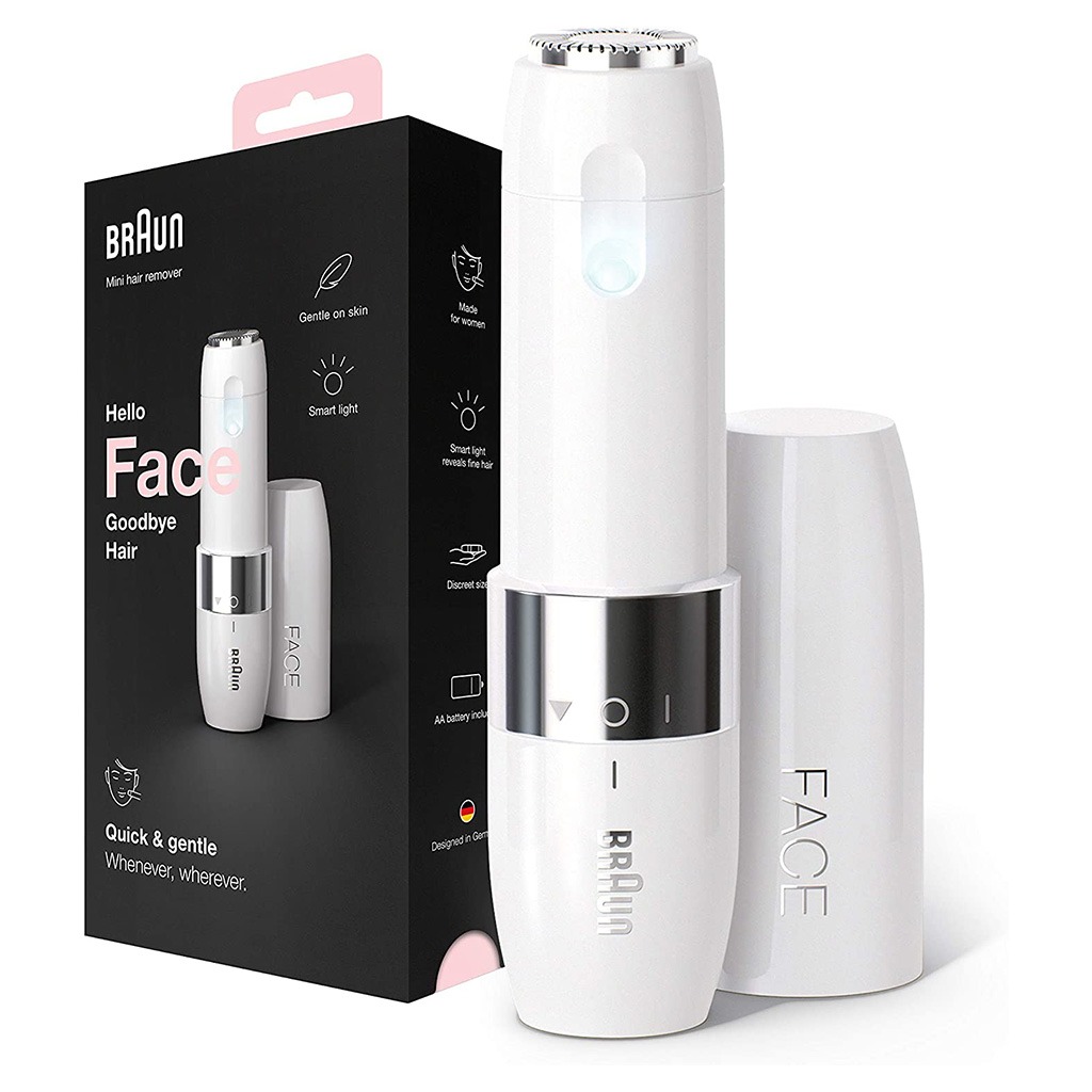 Braun Hello Face Goodbye Hair Mini Hair Remover White FS1000