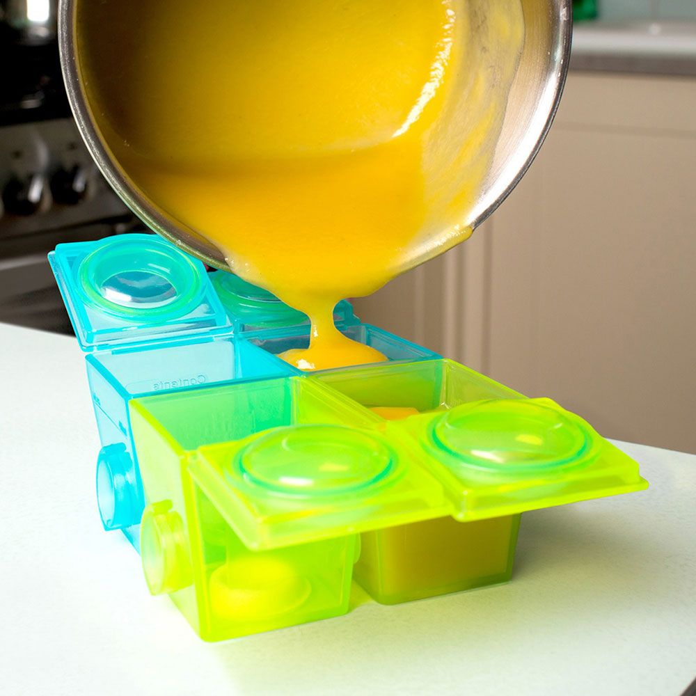 Brother Max Weaning Pots Large 6+ Months Blue-Green BM303BG