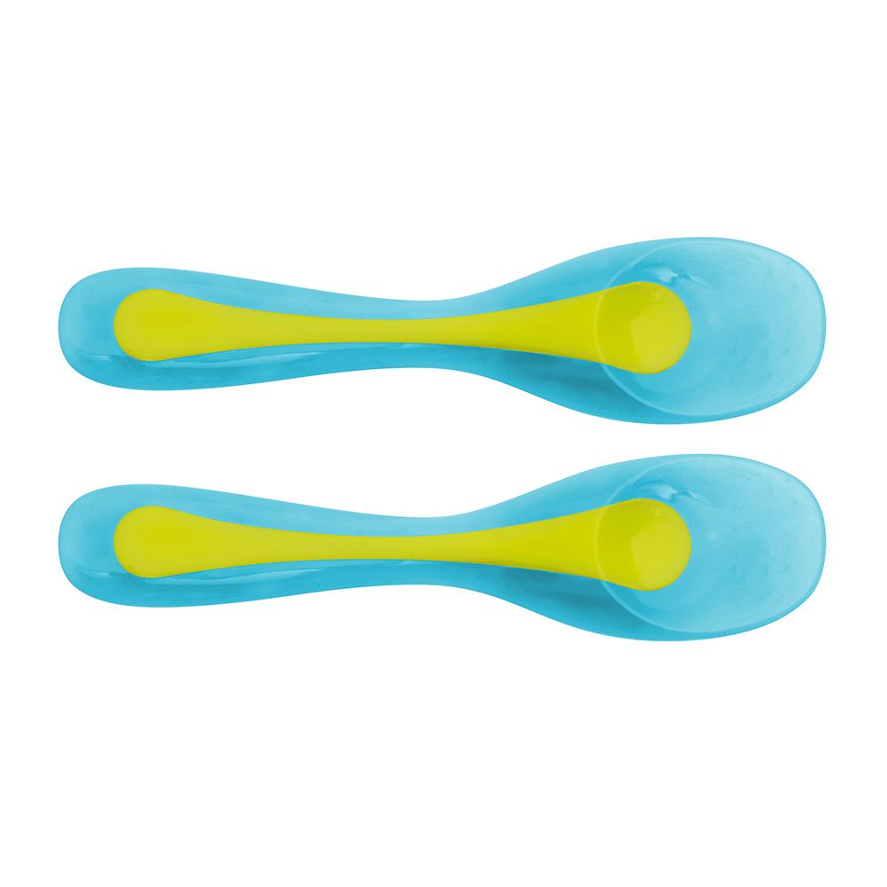 Brother Max Travel Spoons 4+ Months Blue-Green 2's BM309BG
