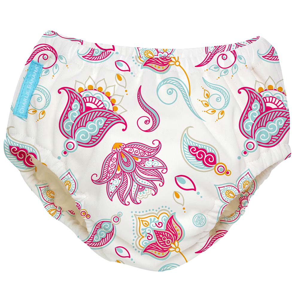 Charlie Banana 2-in-1 Reusable Swim Diaper Training Pants Cotton Bliss Small 1's 8870447