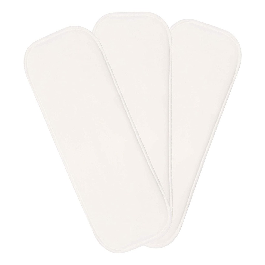 Charlie Banana Reusable Hemp And Cotton Inserts For Cloth Diapers - Medium/Large, Pack of 3's