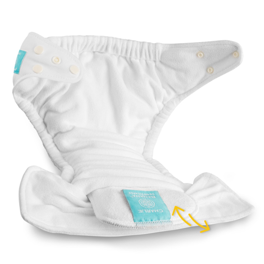 Charlie Banana Reusable Hemp And Cotton Inserts For Cloth Diapers - Medium/Large, Pack of 3's