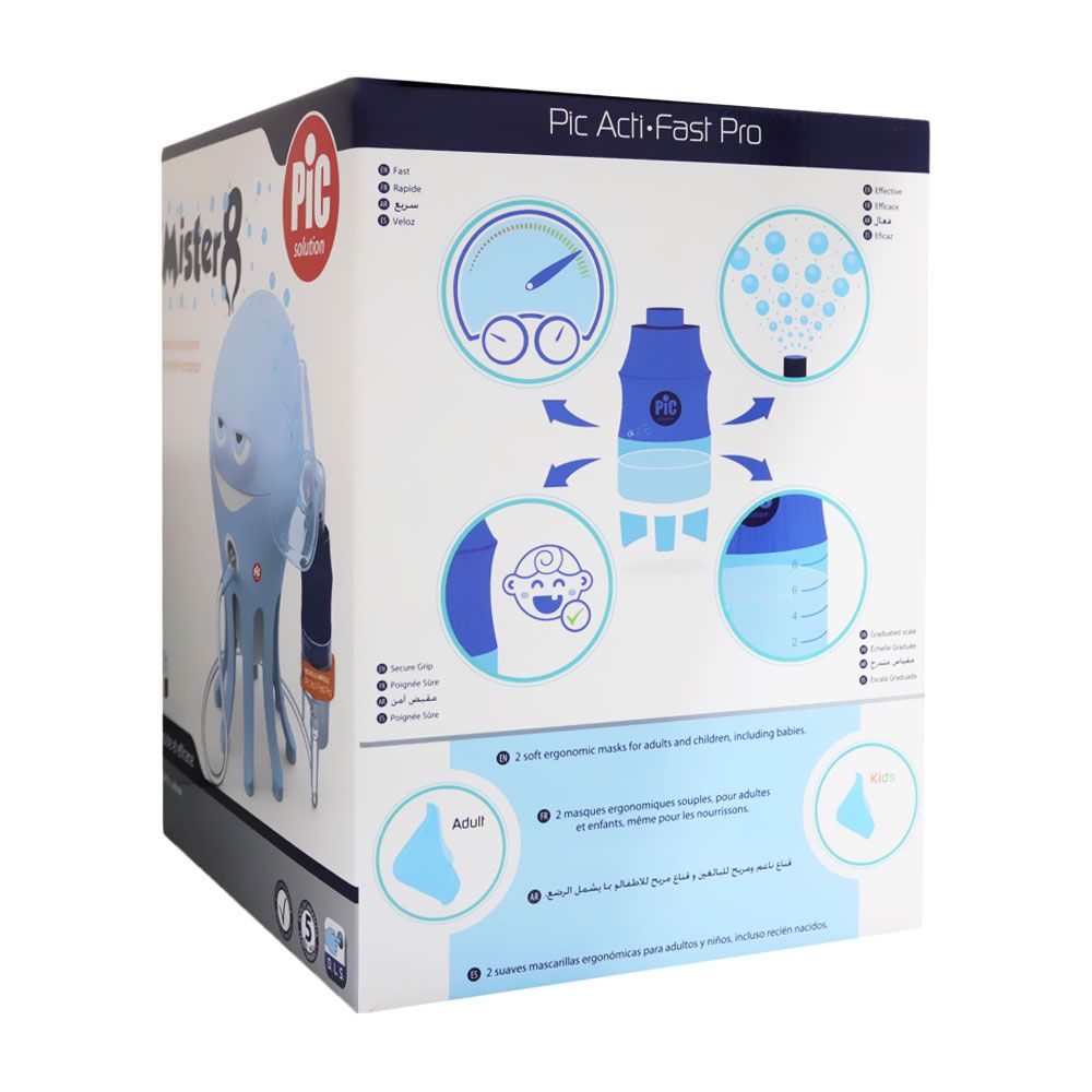 Pic Solution Mister 8 Micro-Piston Octopus Nebulizer for children