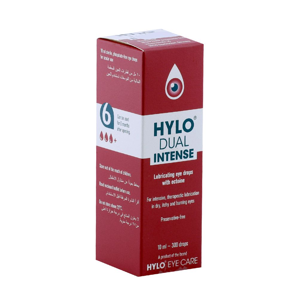 Hylo Dual Intense Lubricating Eye Drops 10 mL