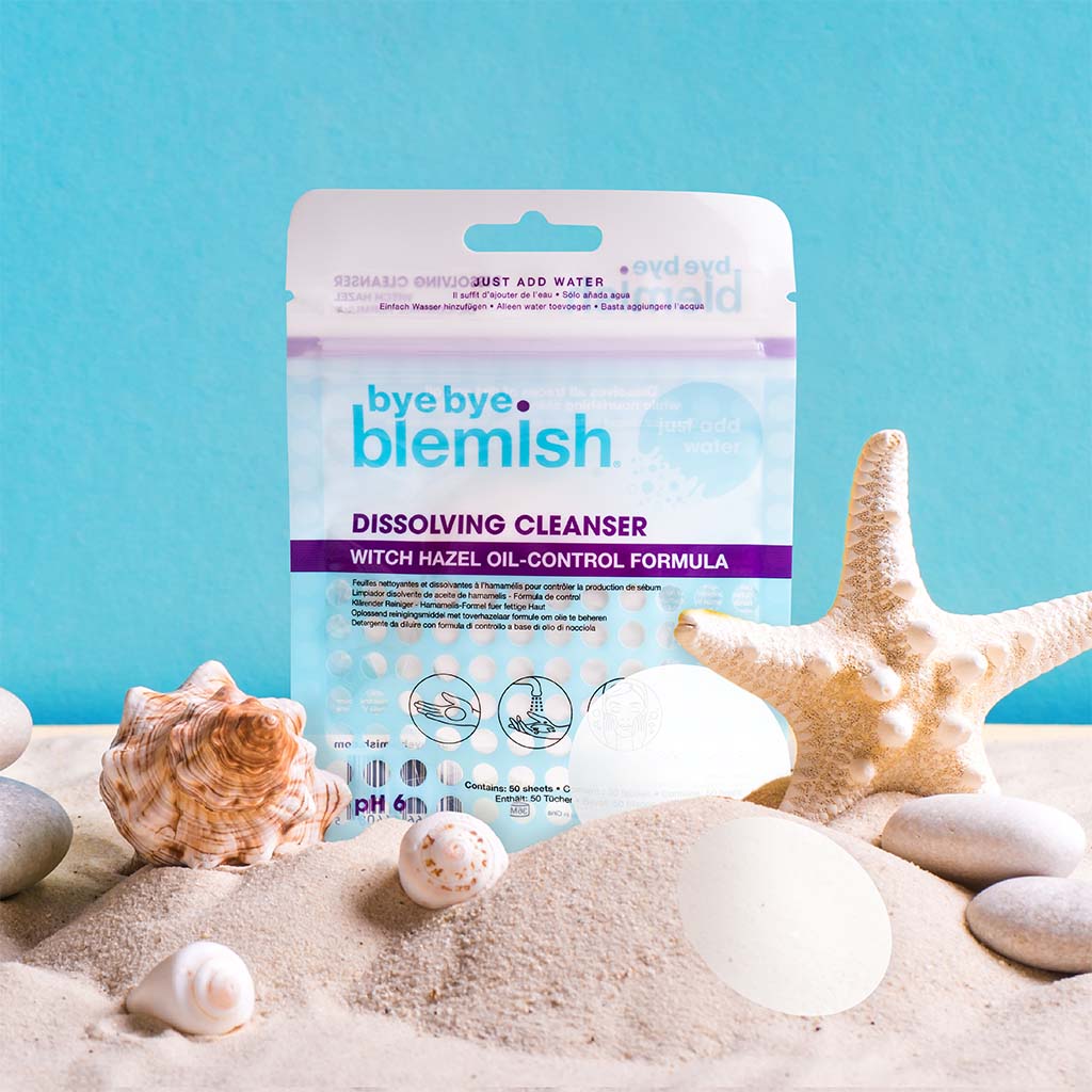 Bye Bye Blemish Dissolving Cleanser Sheets 50's
