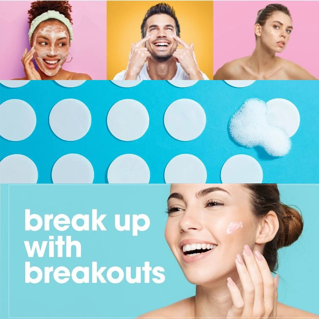 Bye Bye Blemish Dissolving Cleanser Sheets 50's