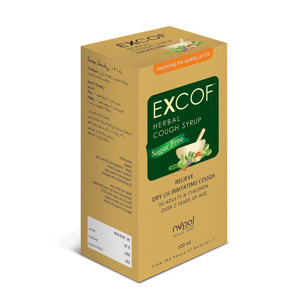 Nupal Excof Herbal Cough Syrup 120 mL