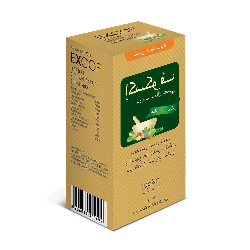 Nupal Excof Herbal Cough Syrup 120 mL