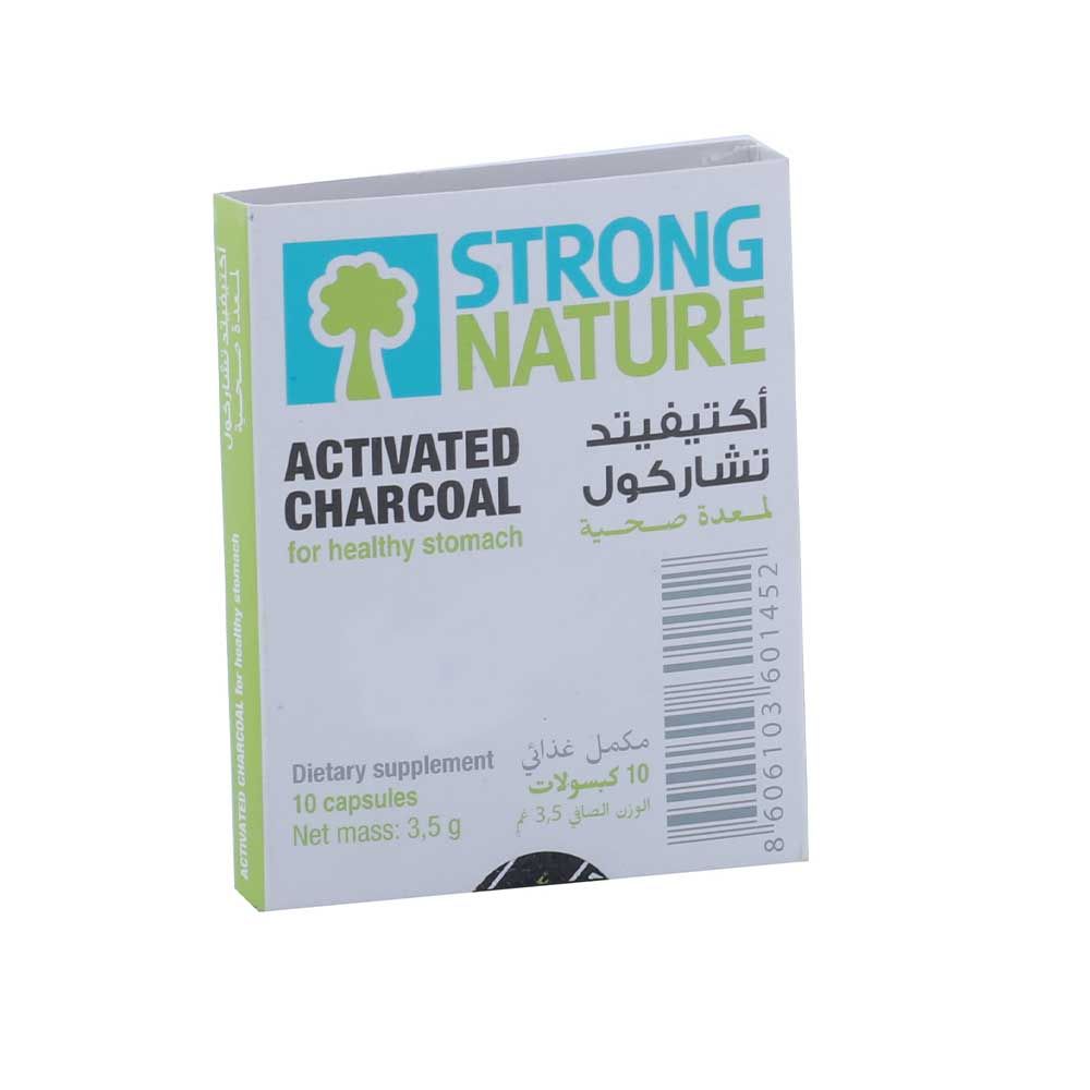 Strong Nature 250 mg Activated Charcoal Capsule 10's