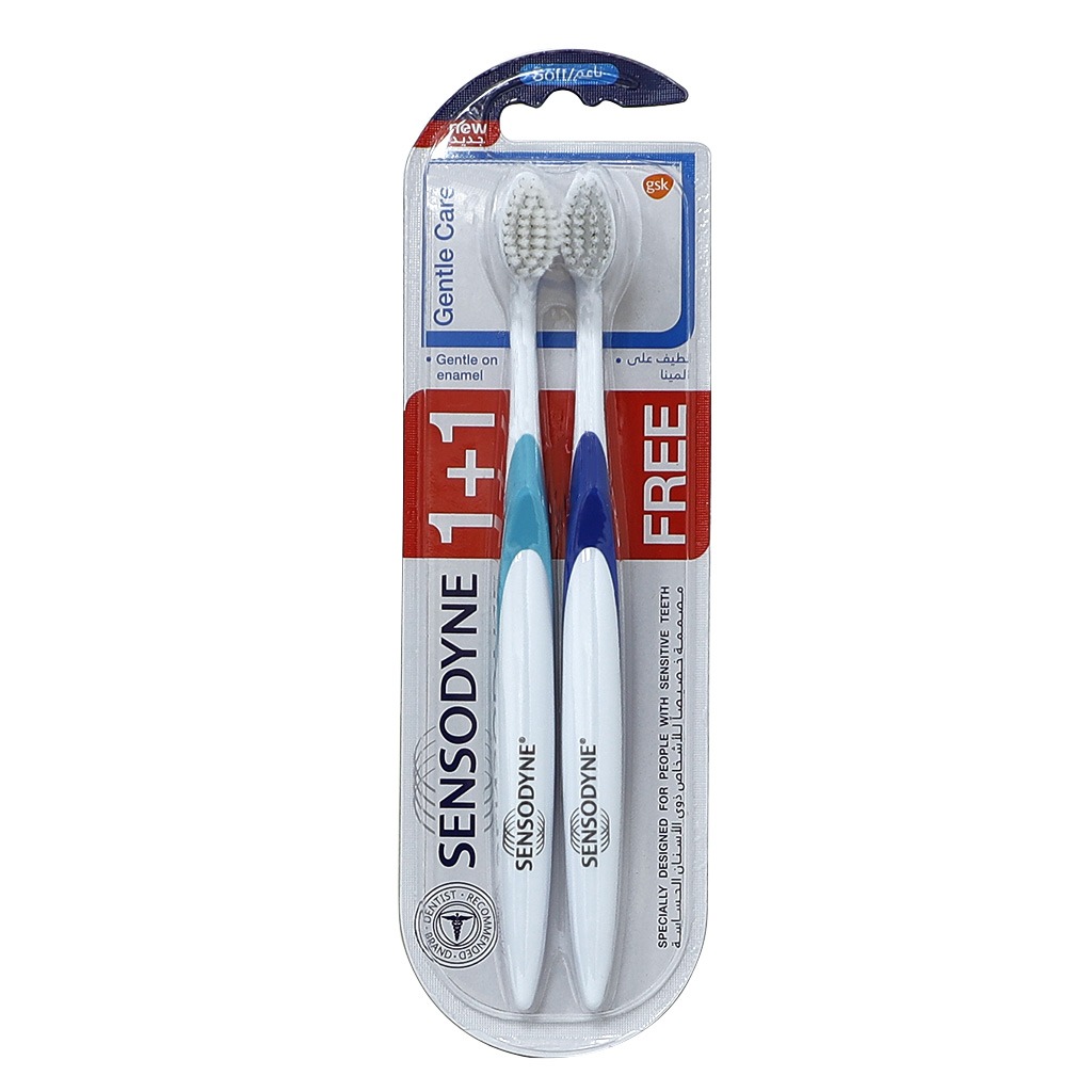 Sensodyne Gentle Care Soft Toothbrush (1+1 Free)