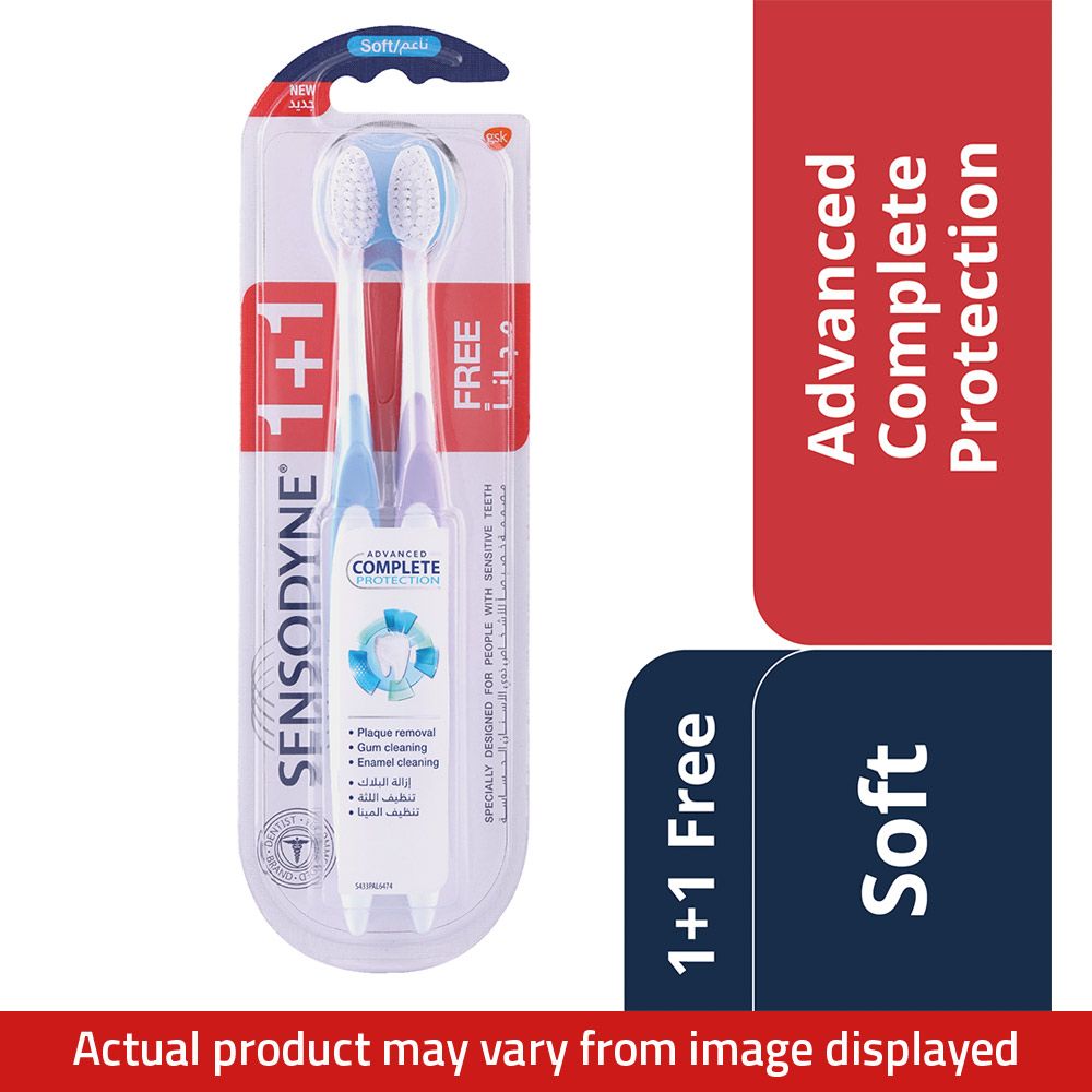 Sensodyne Advanced Complete Protection Soft Toothbrush ( 1+1 Free)