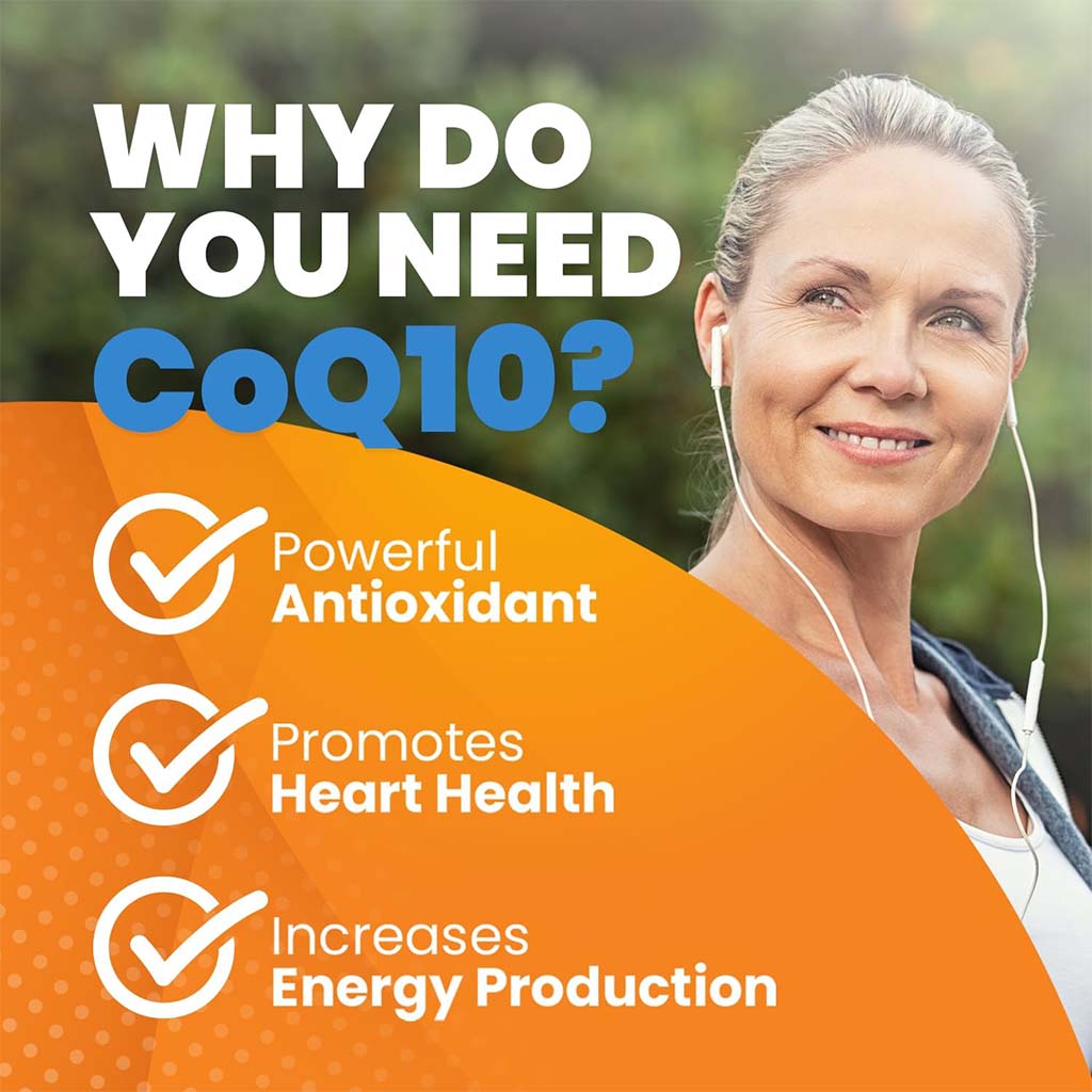 Vitamax Coenzyme Q10 100 mg Softgels For Heart & Antioxidant Support, Pack of 60's