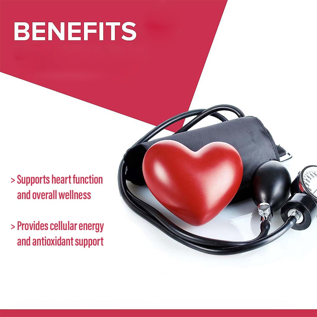 Vitamax Coenzyme Q10 100 mg Softgels For Heart & Antioxidant Support, Pack of 60's