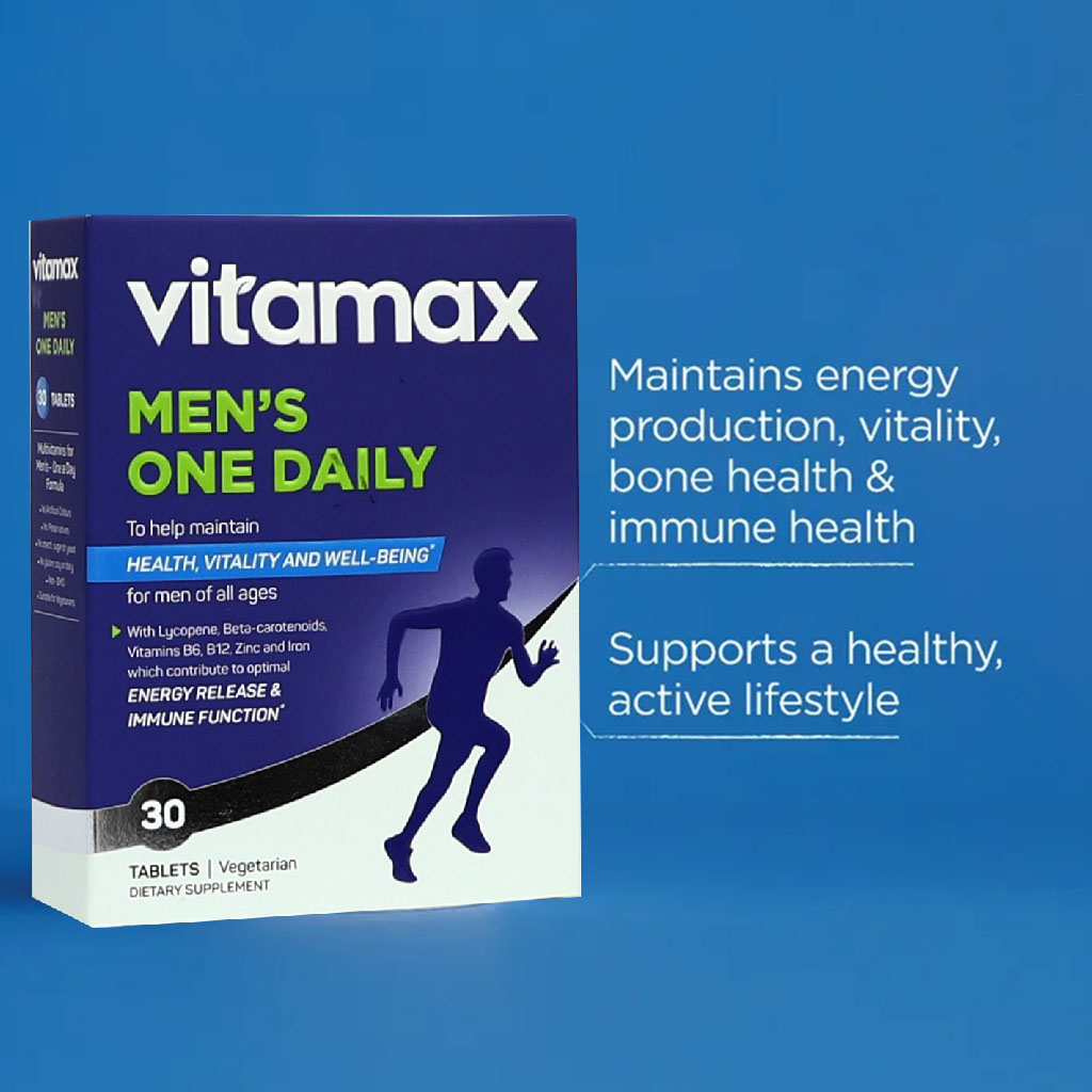 Vitamax Once Daily Men's Multivitamin Supplement Tablets, Pack of 30's