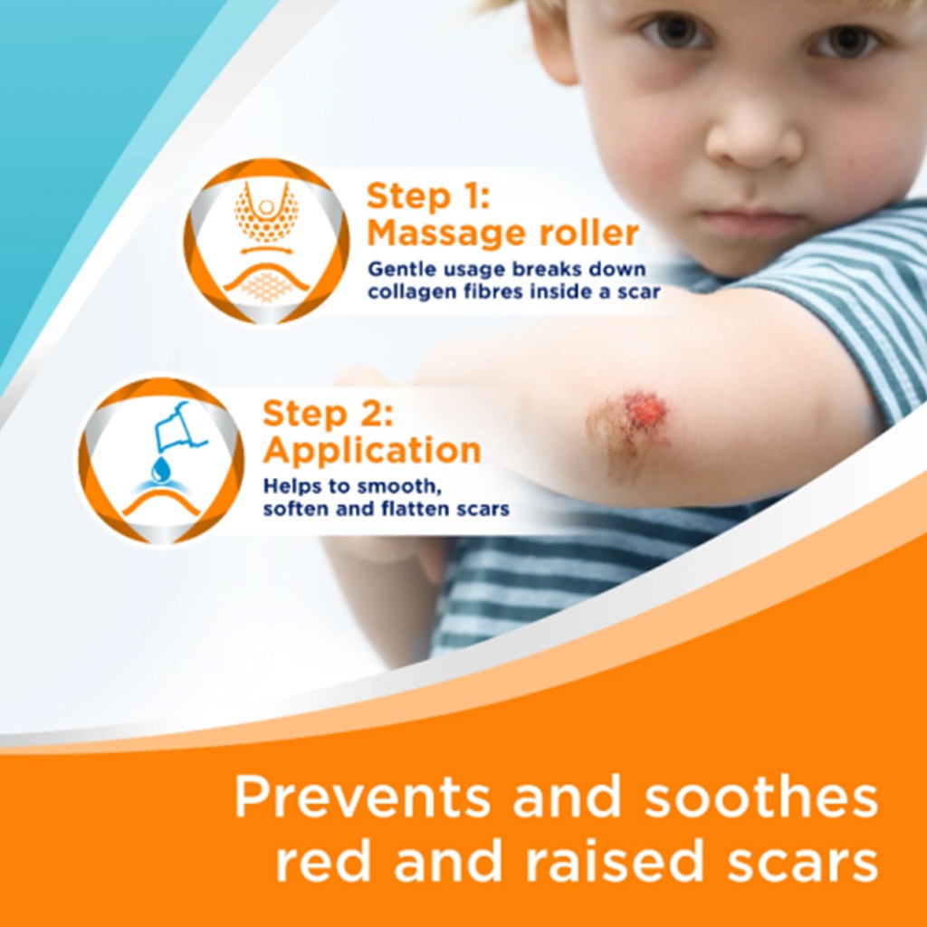 Bepanthen Anti-Scar Gel With Massage Device For Red & Raised Scars 20g