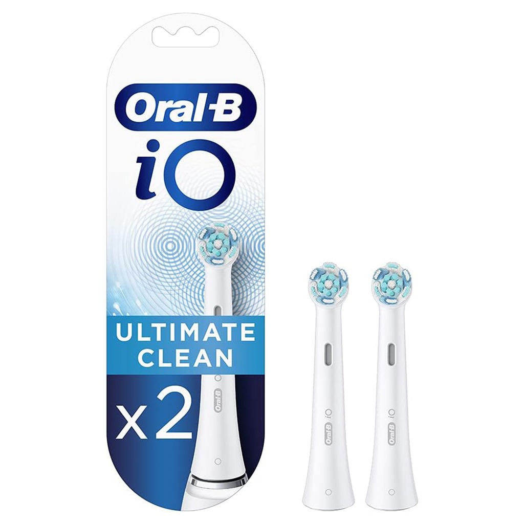 Oral B iO Ultimate Clean Replacement Brush Heads White, 2's