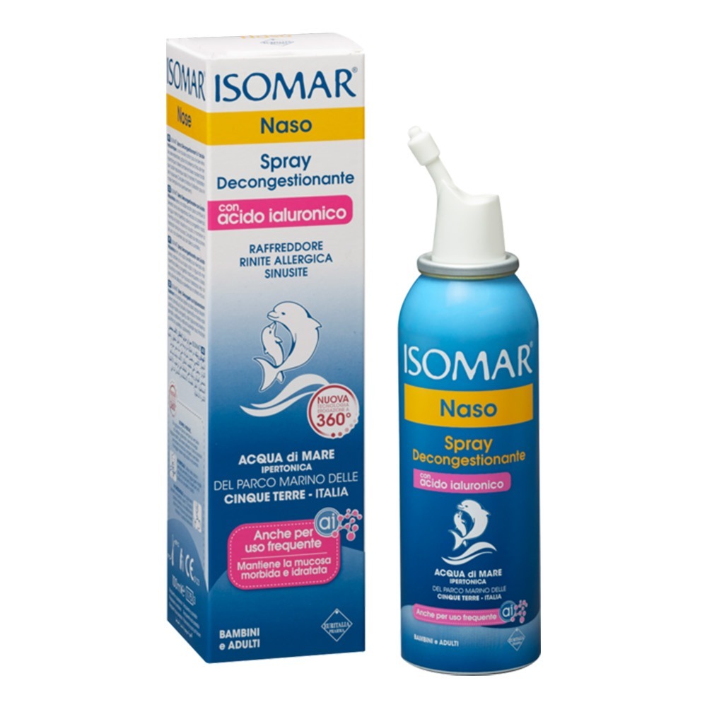 Isomar Nose Decongestant Spray with Hyaluronic Acid 100 mL