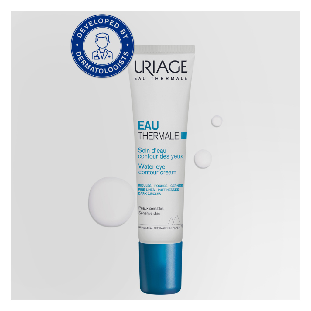 Uriage Eau Thermale Water Eye Moisturizing Contour Cream For Fine Lines & Dark Circles 15ml
