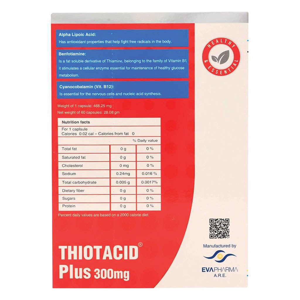 Thiotacid Plus 300 mg Capsule 60's