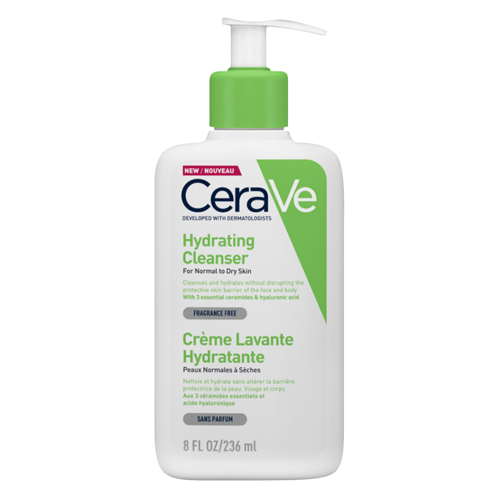 CeraVe Hydrating Fragrance Free Cleanser For Normal To Dry Skin 236ml