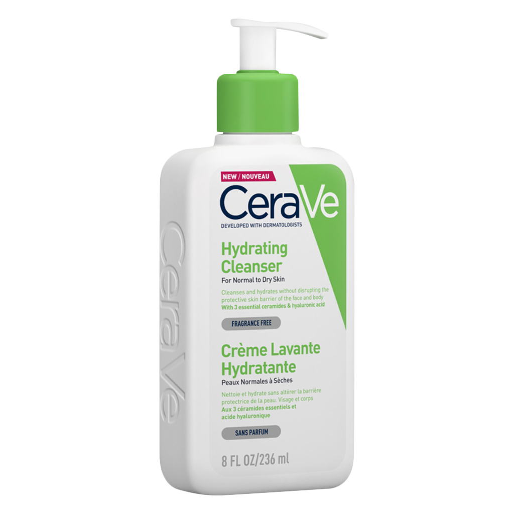 CeraVe Hydrating Fragrance Free Cleanser For Normal To Dry Skin 236ml