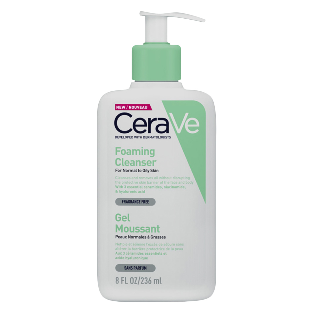 CeraVe Fragrance Free Foaming Cleanser For Normal To Oily Skin 236ml