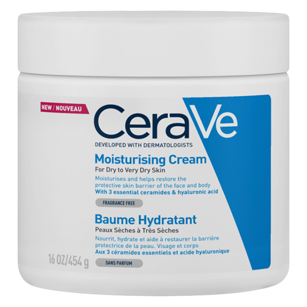 CeraVe Fragrance Free Moisturising Cream For Dry To Very Dry Skin 454g