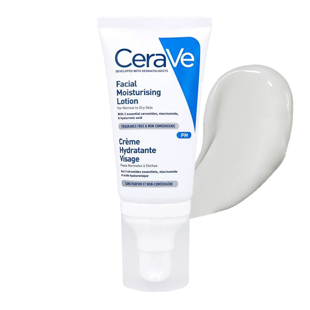 CeraVe Facial Moisturising PM Lotion For Normal To Dry Skin 52ml