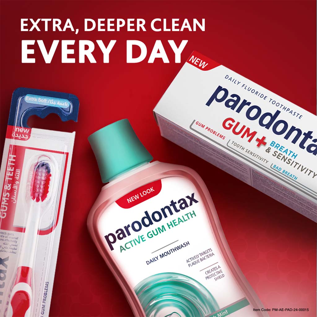 Parodontax Daily Mouthwash For Active Gum Health, Mint Flavour, Antiplaque & Antigingivitis Alcohol Free Mouth Rinse, 500ml