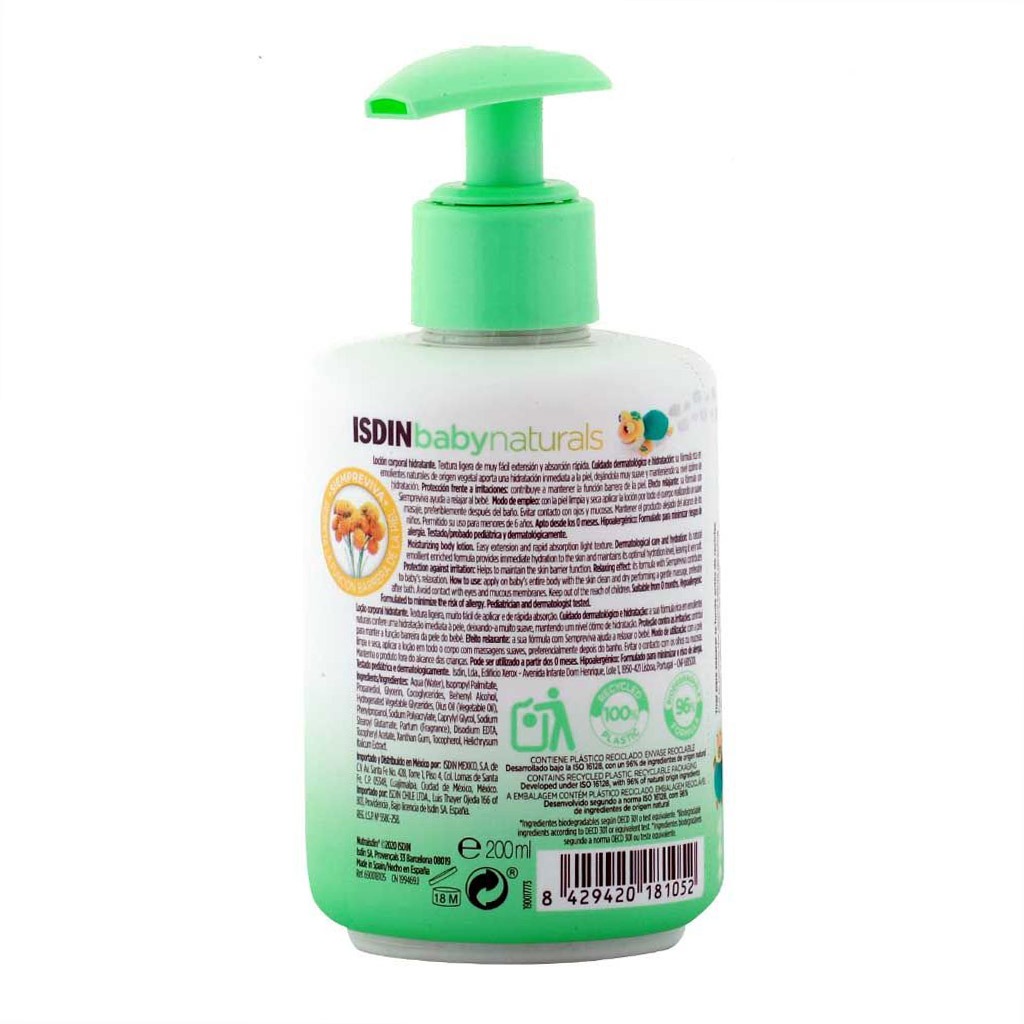 Isdin Baby Naturals Hydrating Body Lotion 200 mL