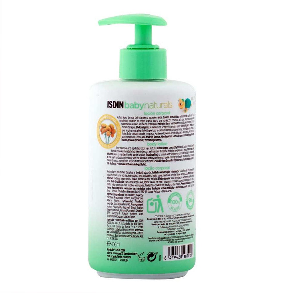 Isdin Baby Naturals Body Lotion 400 mL