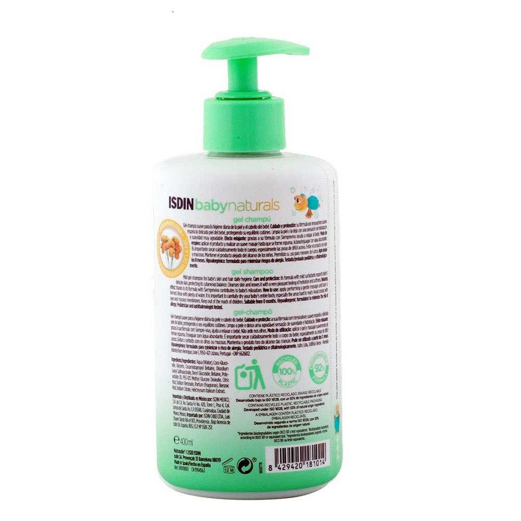 Isdin Baby Naturals Mild Gel Shampoo 400 mL