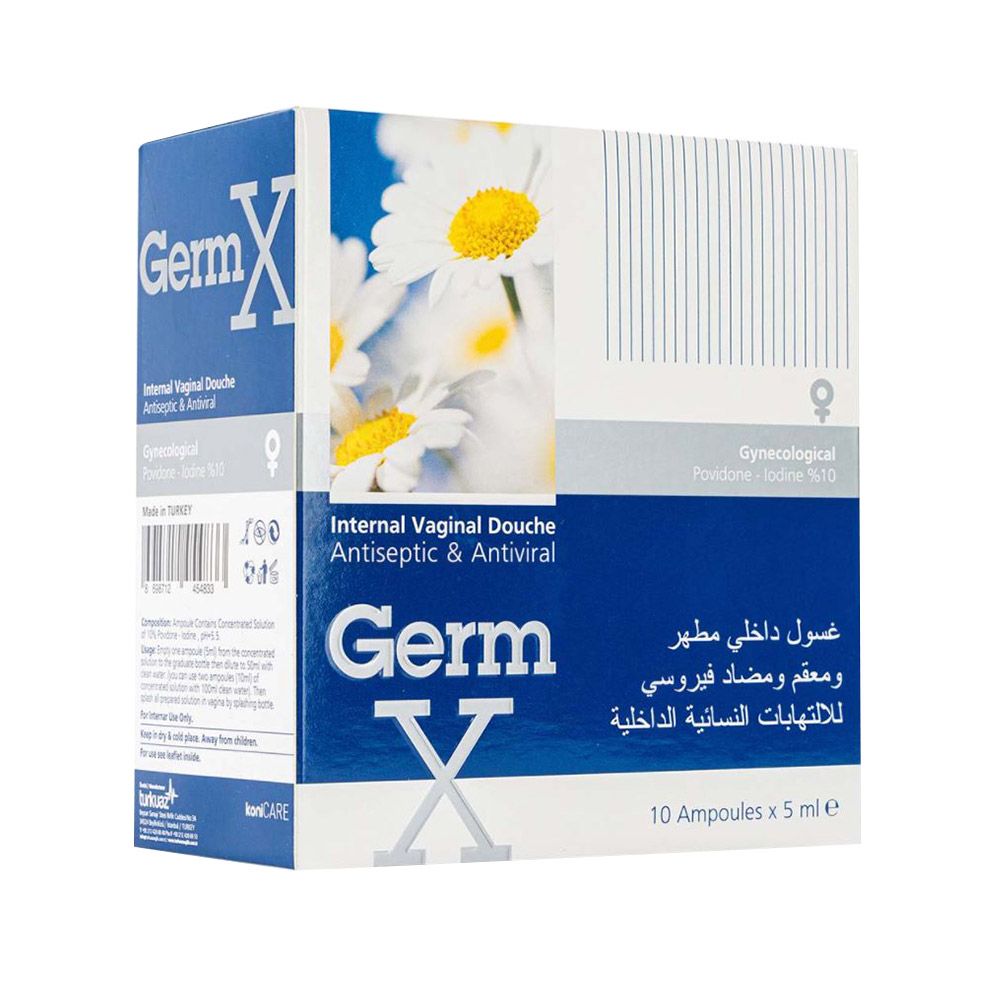 Turkuaz Germ X Povidone-Iodine 10% Vaginal Douche Ampoules 5 mL 10's