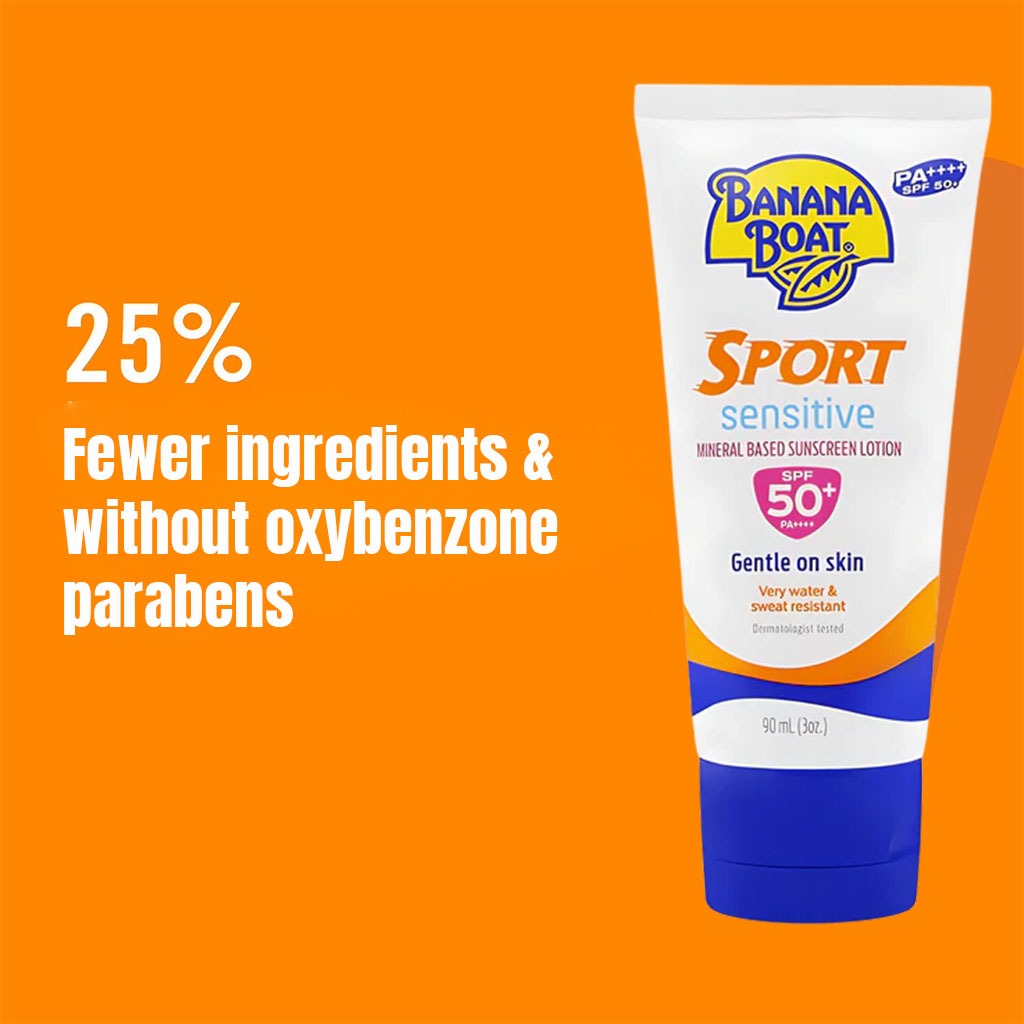 Banana Boat Simply Protect Sport Sunscreen Lotion SPF 50+, 90 mL