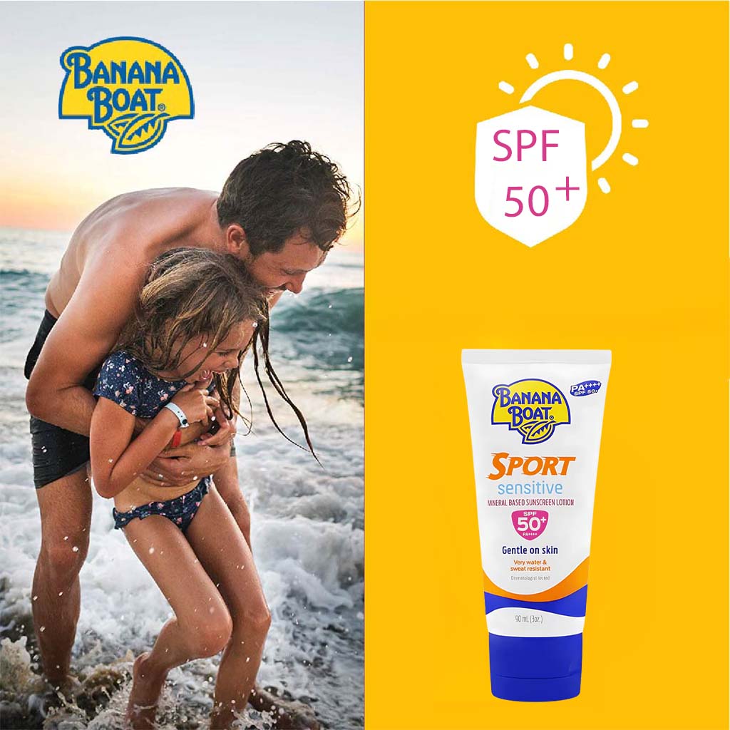 Banana Boat Simply Protect Sport Sunscreen Lotion SPF 50+, 90 mL