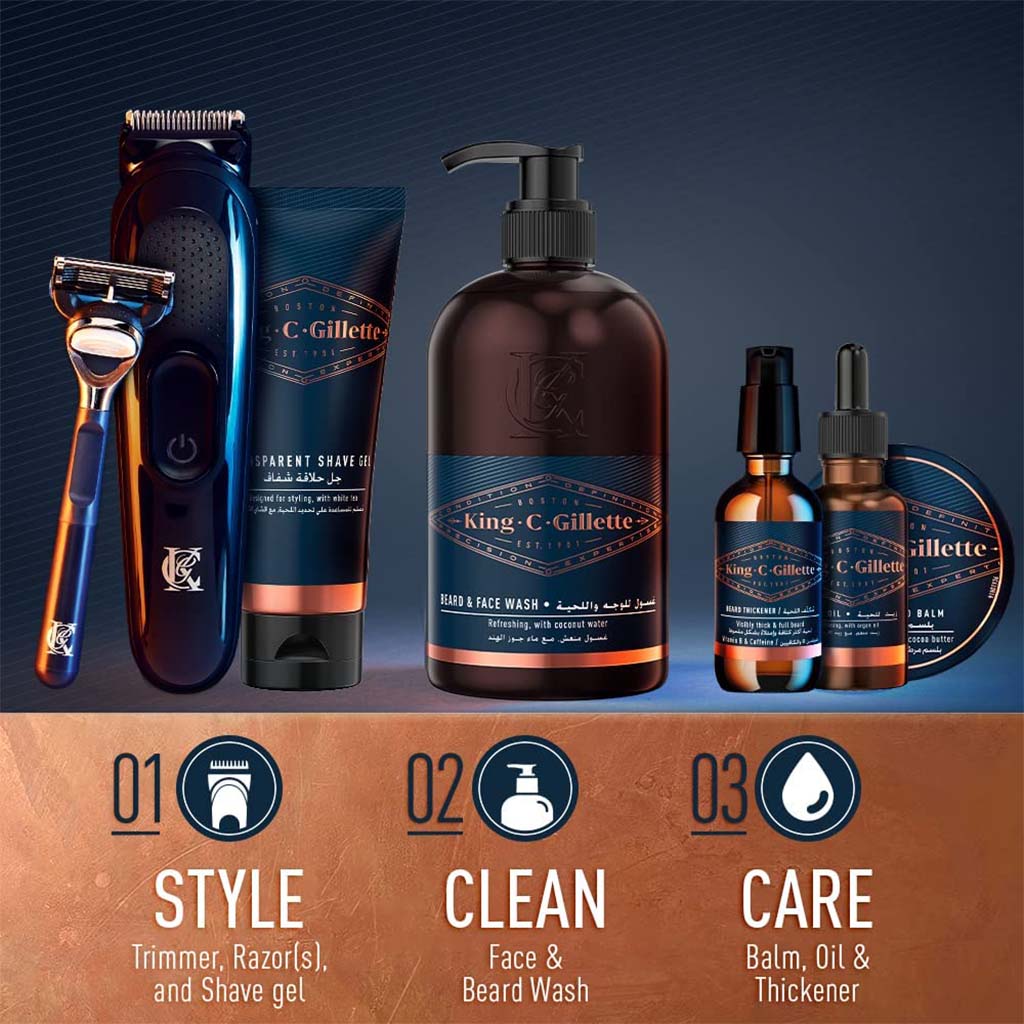 King C. Gillette Men’s Double Edge Safety Razor With Classic Inspired Chrome Plated Handle + Gillette’s Best Platinum Coated Double Edge Blades, Pack of 1 Handle + 5 Blades