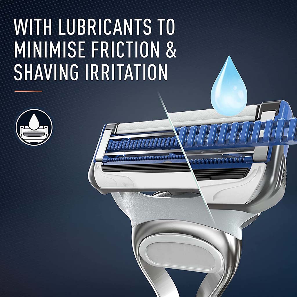 King C. Gillette Men’s Neck Razor With Gillette’s Best Sharpest Stainless Steel Platinum Coated Blades, Pack of 1's