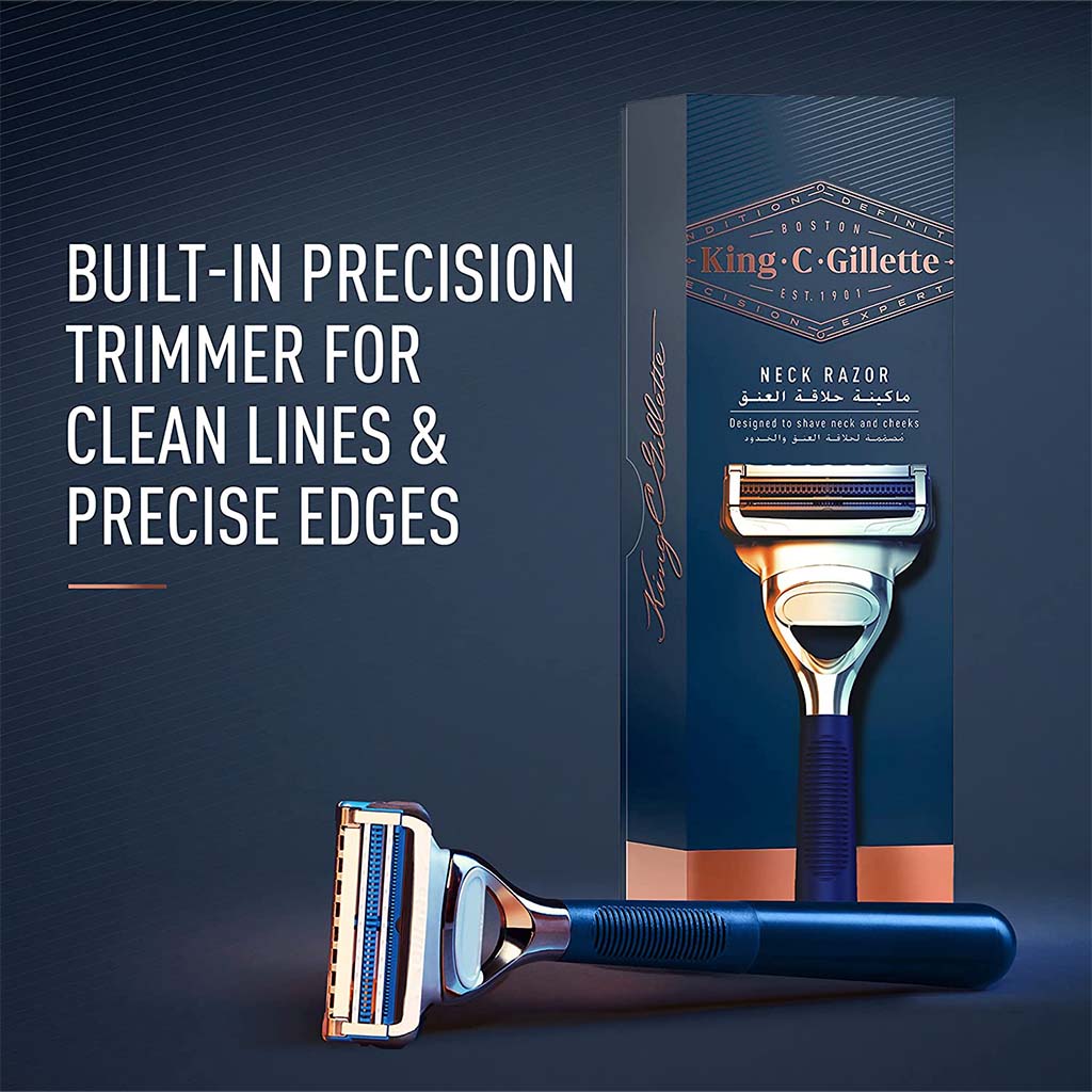 King C. Gillette Men’s Neck Shaving Razor Blade Refills, Pack of 3's 