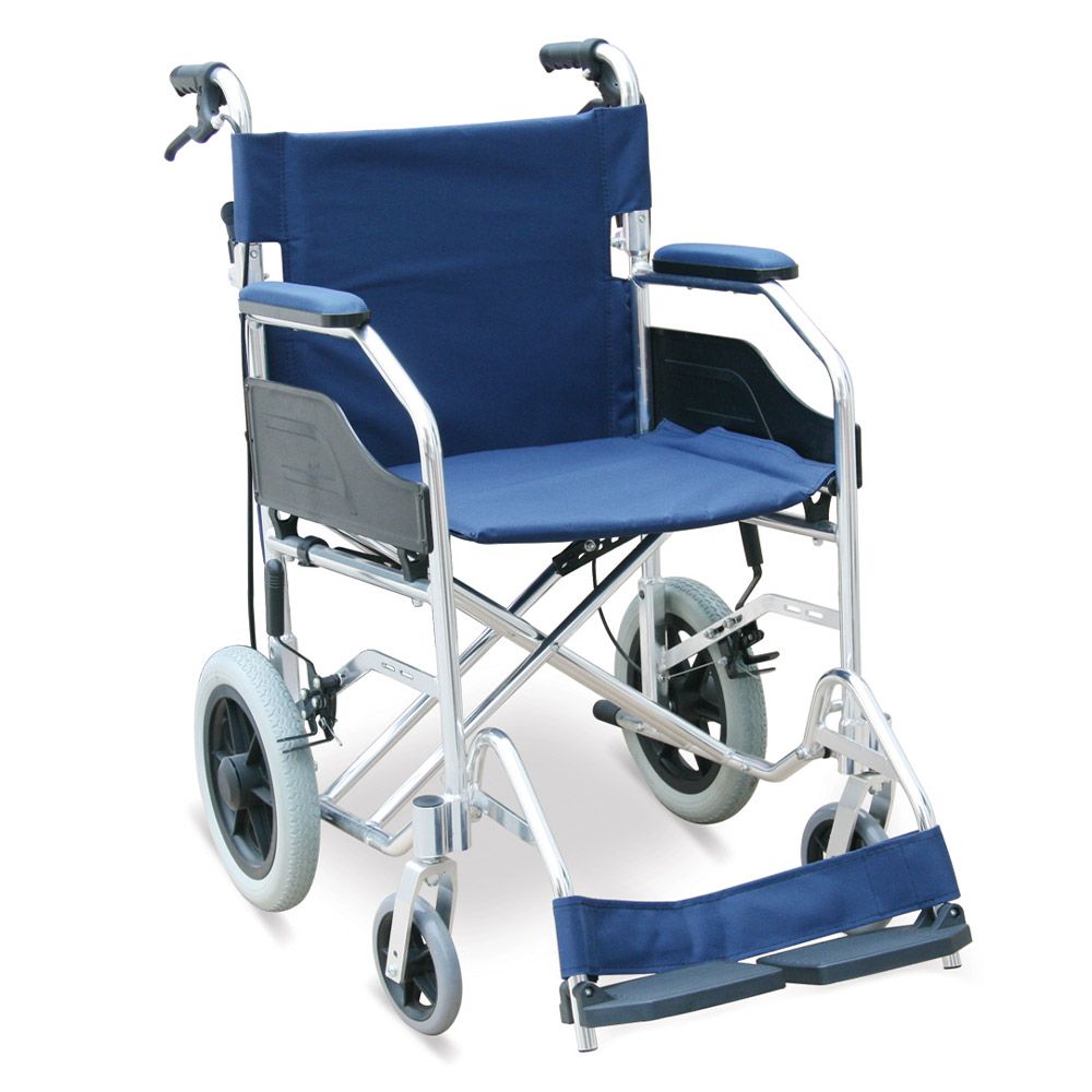Wolaid Lightweight Transport Wheelchair Blue JL832LABJ