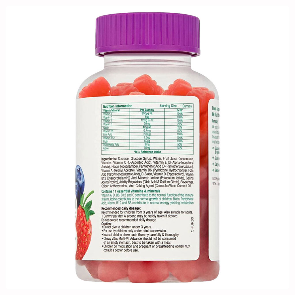 Chewy Vites Kids Multivitamin Advance Gummies 60's