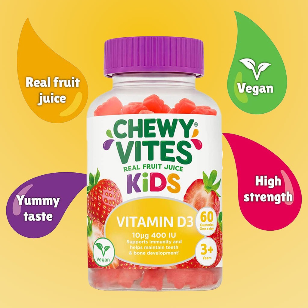 Chewy Vites Kids Vitamin D3 400 IU Gummies 60's