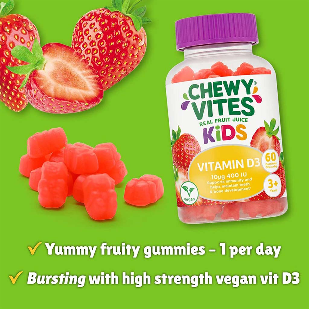 Chewy Vites Kids Vitamin D3 400 IU Gummies 60's