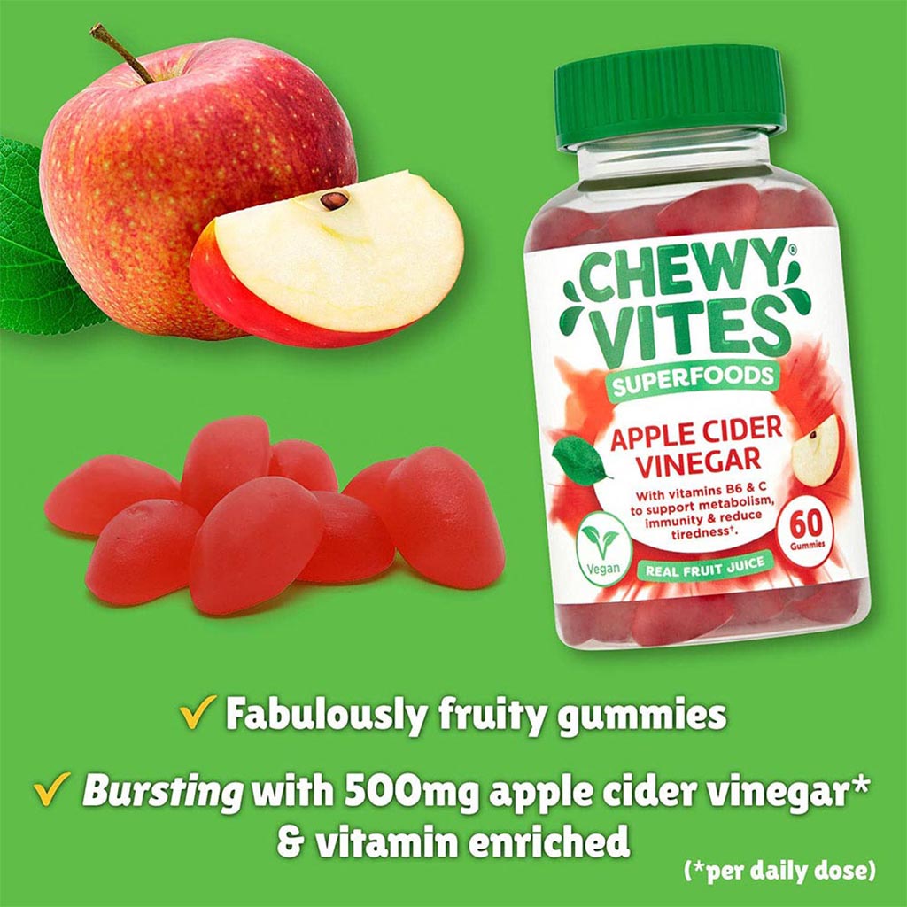 Chewy Vites Superfoods Apple Cider Vinegar Gummies 60's