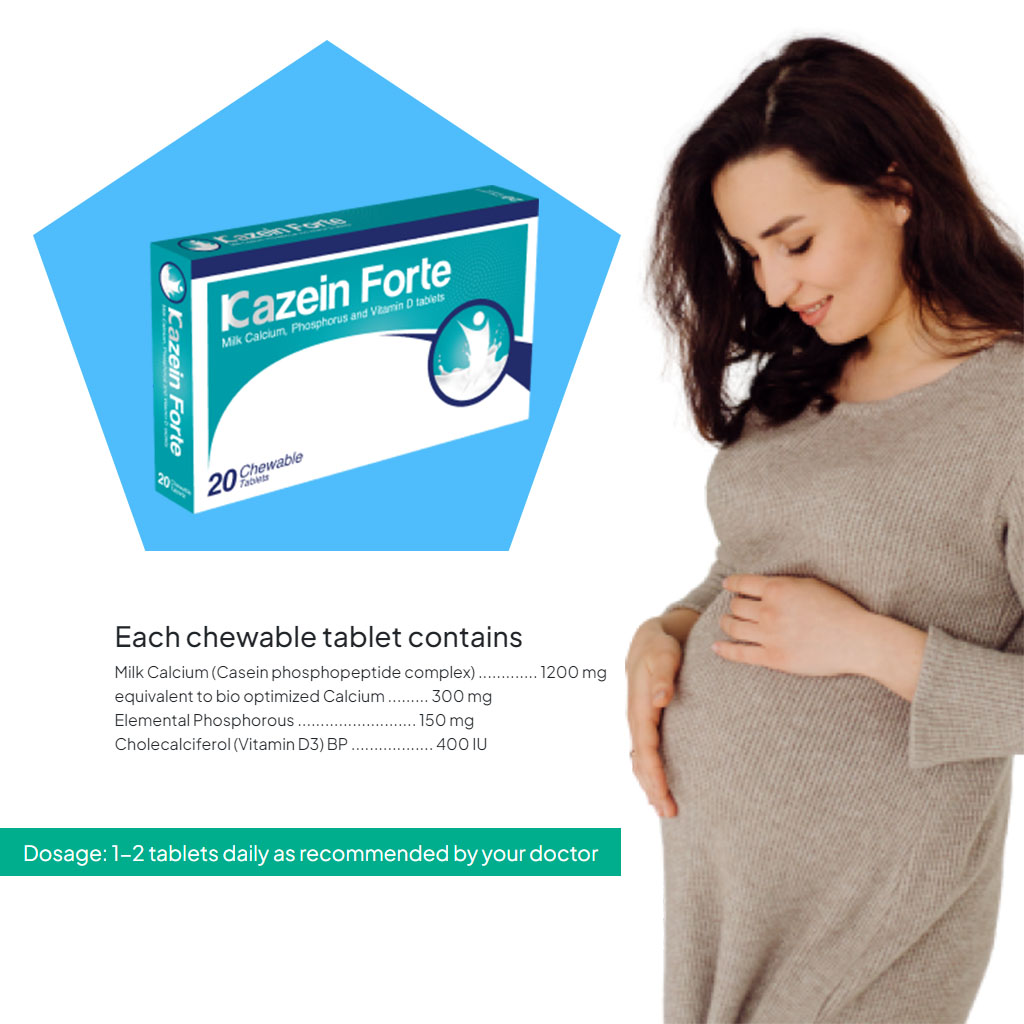 Kazein Forte Milk Calcium Chewable Tablets 20's